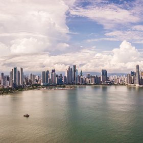 Panorama Aufnahme von Panama City.