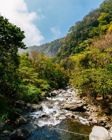 Wilder Flusslauf in Panama