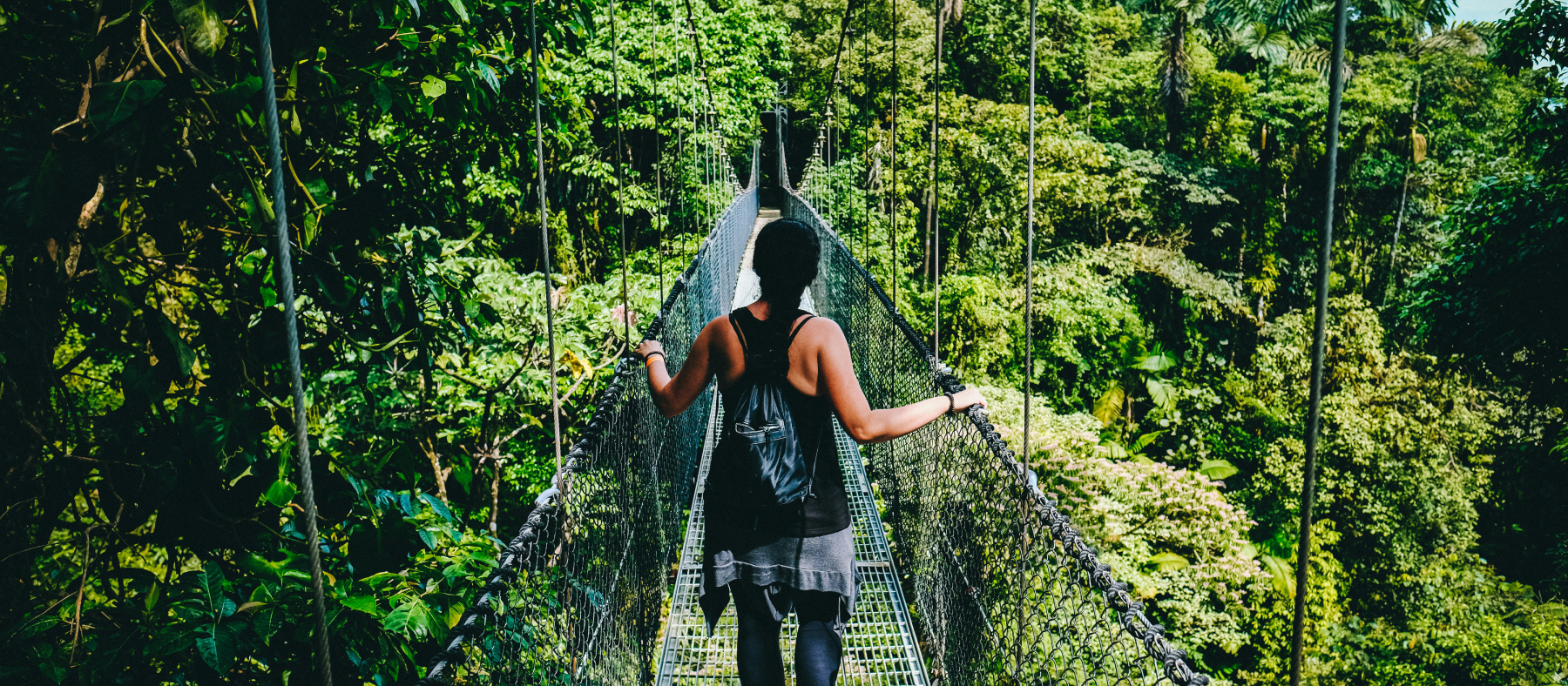 Regenwald Tour durch Costa Rica, Monteverde, Hängebrücke