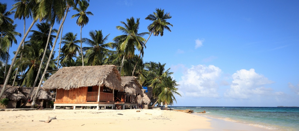 Cabana in Tubasenika auf Isla Franklin, Panama