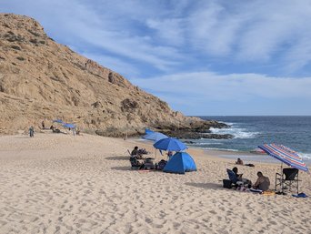 Sonnenschirme am Strand