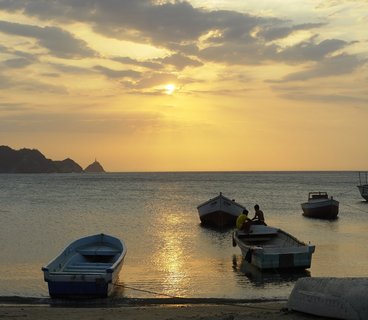 Sunset, Taganga, Department Magdalena, Colombia