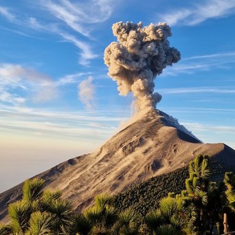 Vulkan Fuego bei einem Ausbruch
